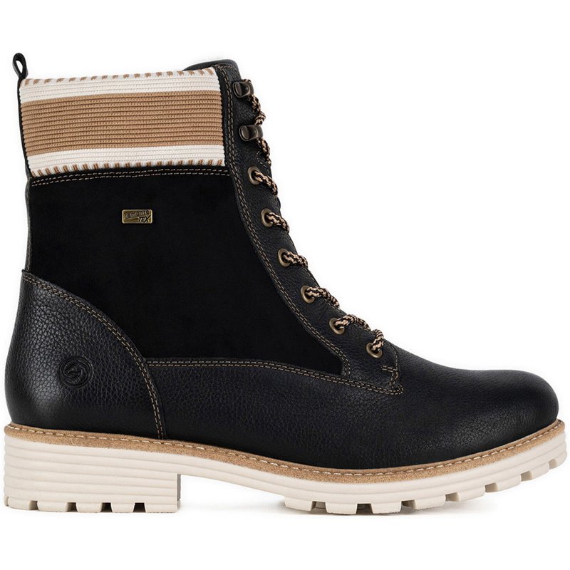 Schnürstiefeletten Remonte D0W77-03 Schwarz