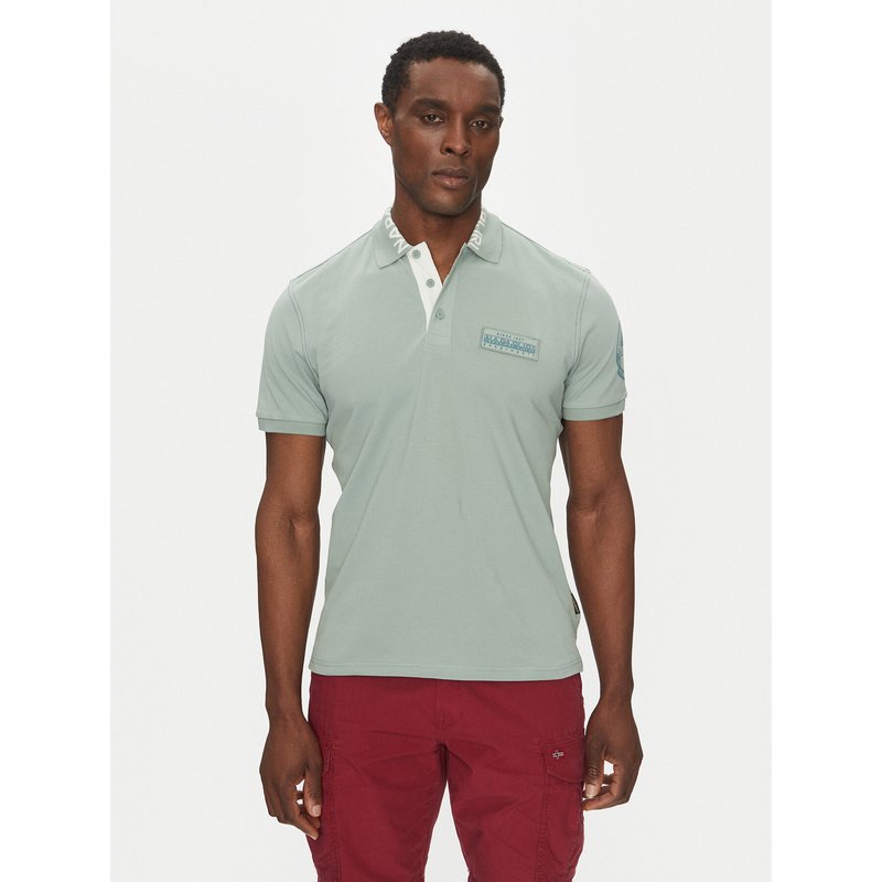 Napapijri Poloshirt E-Amundsen NP0A4IN9 Grün Regular Fit