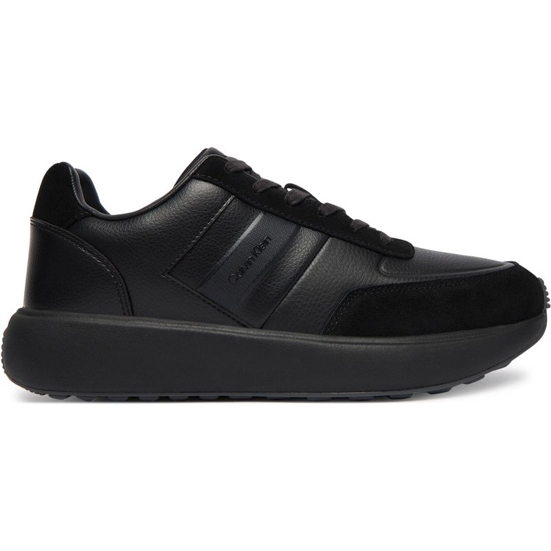 Sneakers Calvin Klein City Runner Laceup Tape Lth HM0HM02033 Schwarz