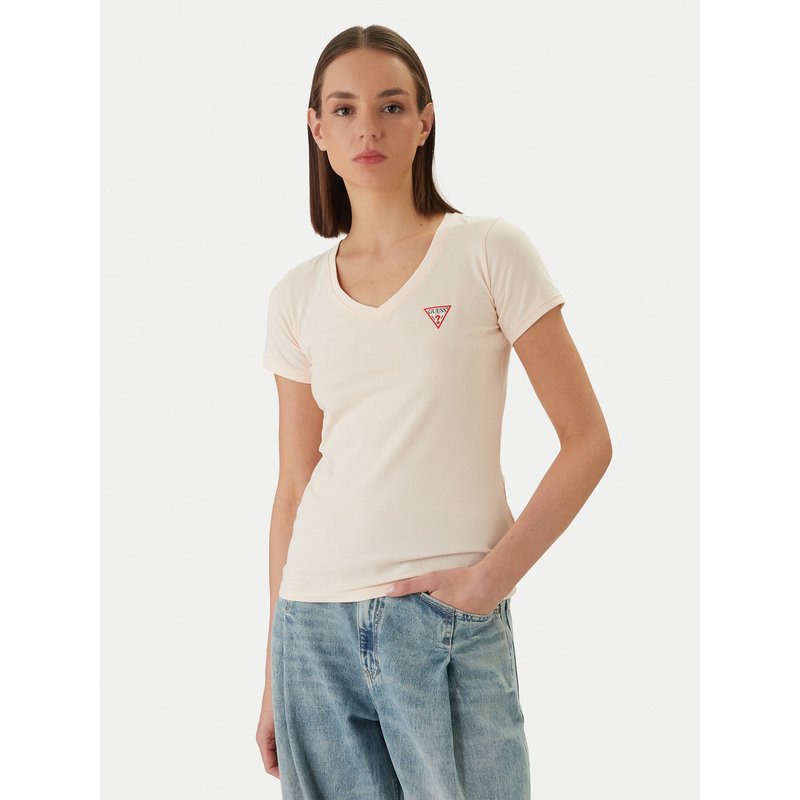 Guess T-Shirt W2YI45 J1314 Orange Slim Fit
