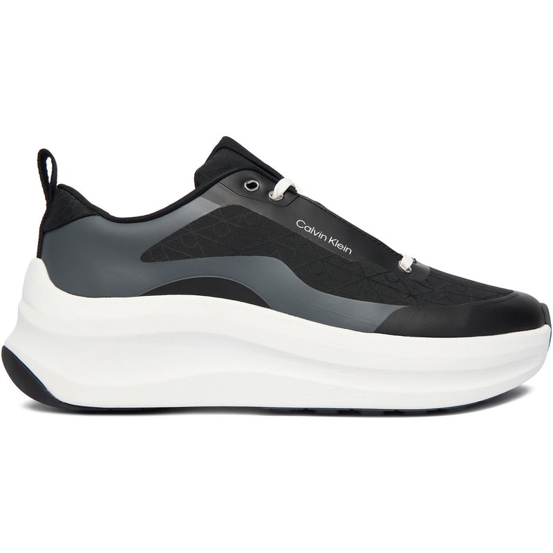 Sneakers Calvin Klein Chunky Runner Laceup Mix Aop YW0YW02077 Schwarz