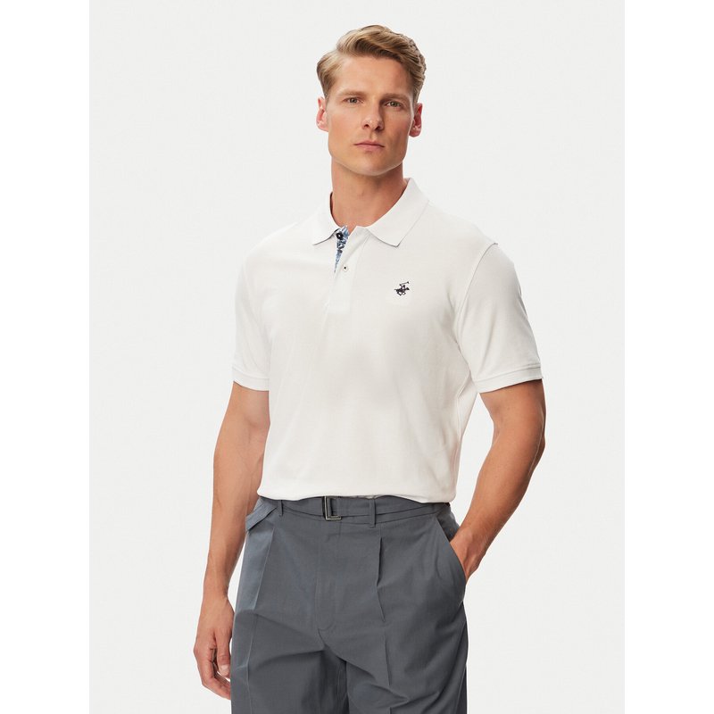 Beverly Hills Polo Club Poloshirt P-SS26M-P450106 Weiß Regular Fit