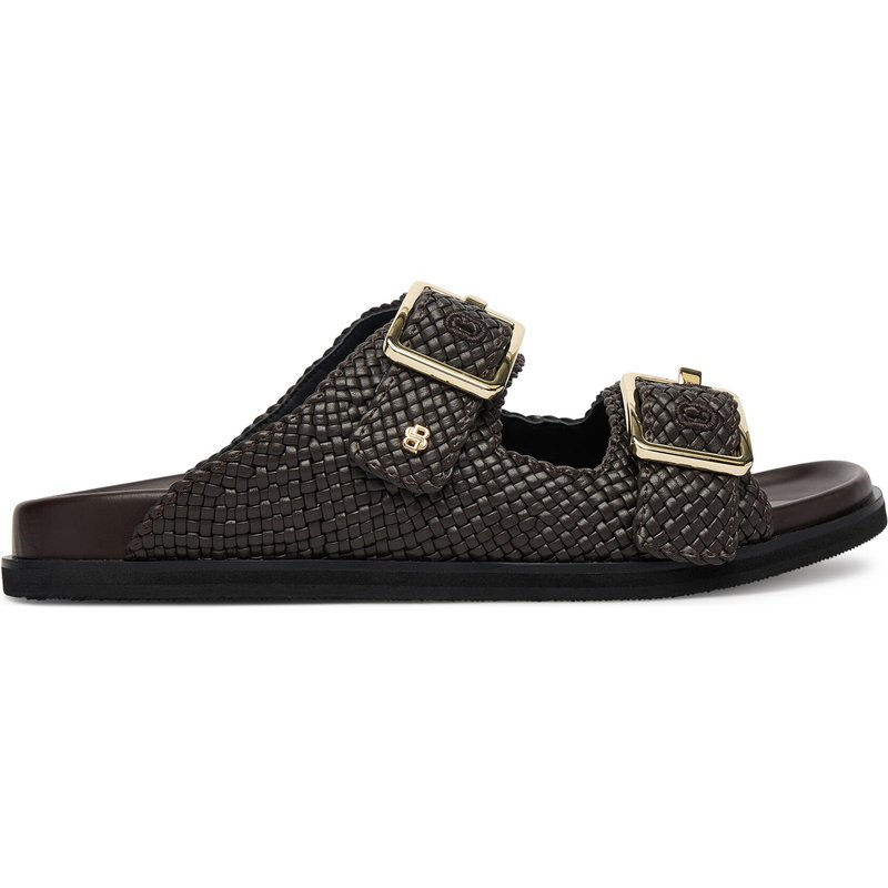 Pantoletten BOSS Freyah 50563359 Dunkelbraun