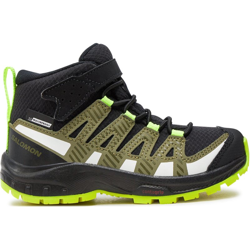 Trekkingschuhe Salomon Xa Pro V8 Mid Climasalomon™ Waterproof L47289600 Schwarz