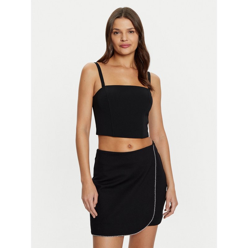 Guess Top W5RH26 WGLO2 Schwarz Regular Fit