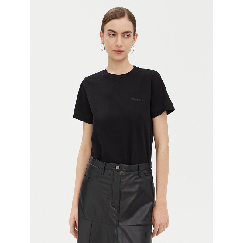 PINKO T-Shirt Start 101752 Schwarz Regular Fit