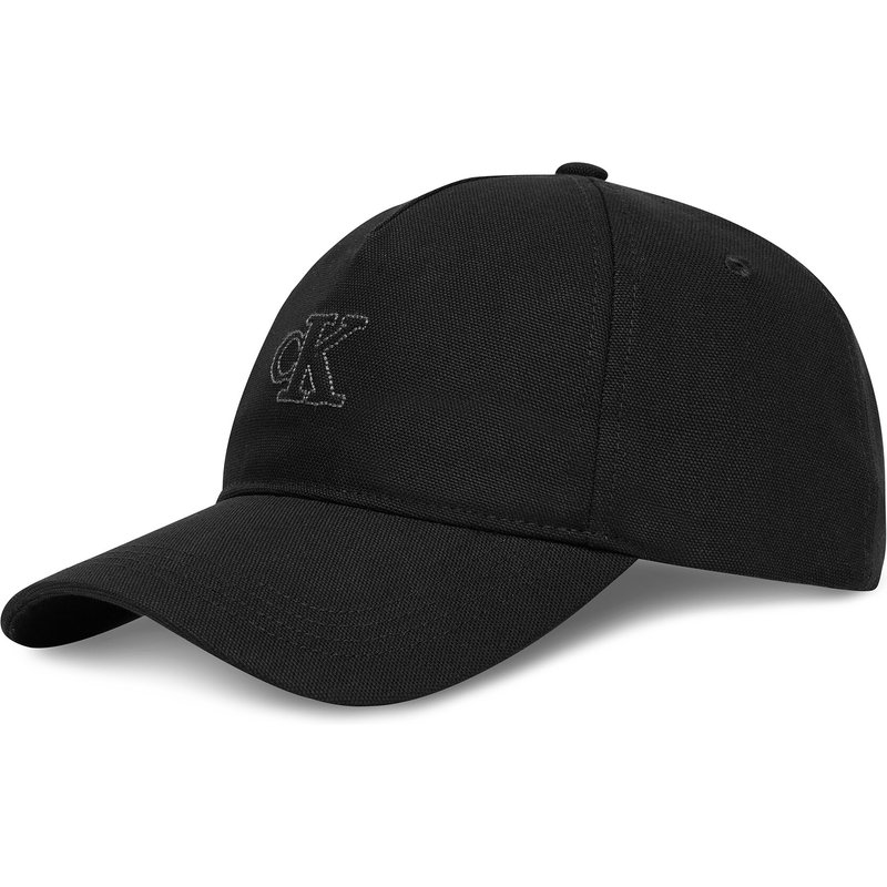 Cap Calvin Klein Monogram Deboss Canvas Baseball LV04G5027G Schwarz