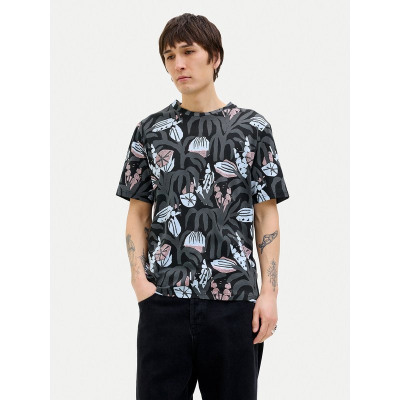 Jack & Jones T-Shirt Almeria 12276912 Schwarz Regular Fit