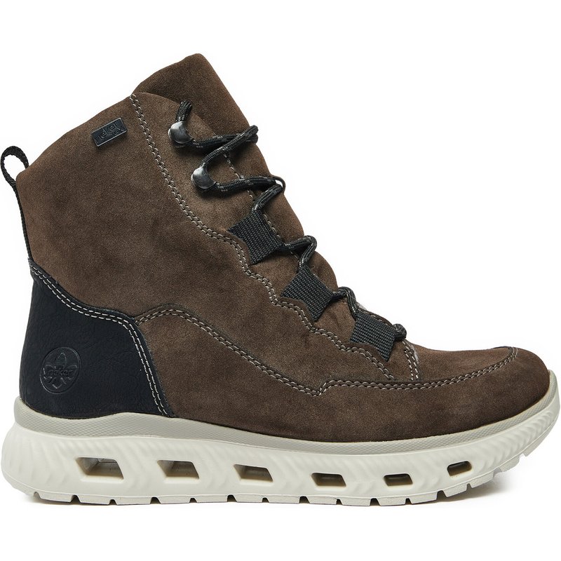Schnürschuhe Rieker M6012-25 Braun
