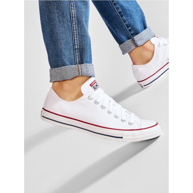 Sneakers aus Stoff Converse All Star Ox M7652C Weiß