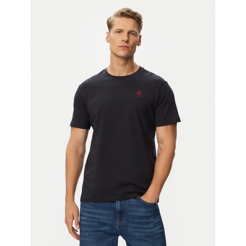 Beverly Hills Polo Club T-Shirt P-SS26M-TS41740 Dunkelblau Regular Fit