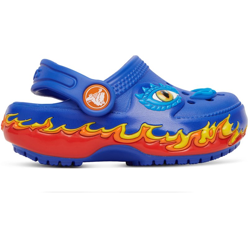 Pantoletten Crocs Toddler Classic IAM Dragon Lights Clog 212510 Blau