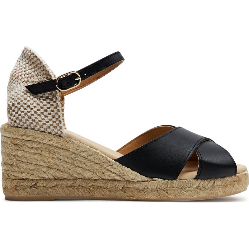 Espadrilles Geox D Gelsa Low D45NGA 00085 C9999 Schwarz