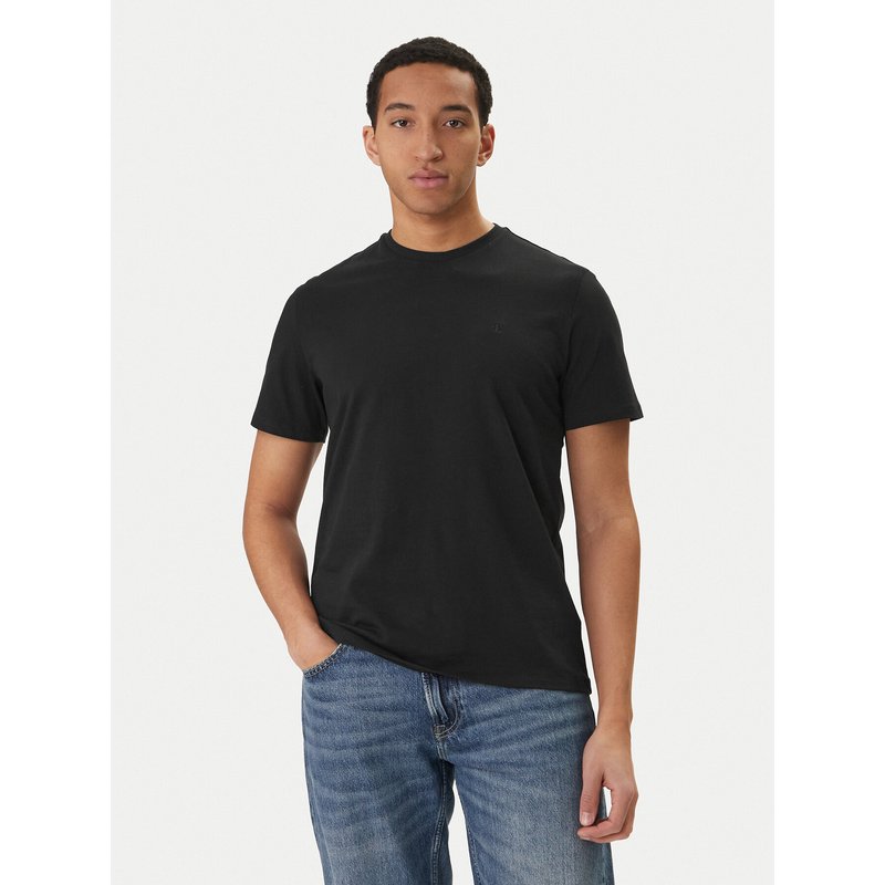 Calvin Klein Jeans T-Shirt Classic Monogram LV04RD254G Schwarz Regular Fit