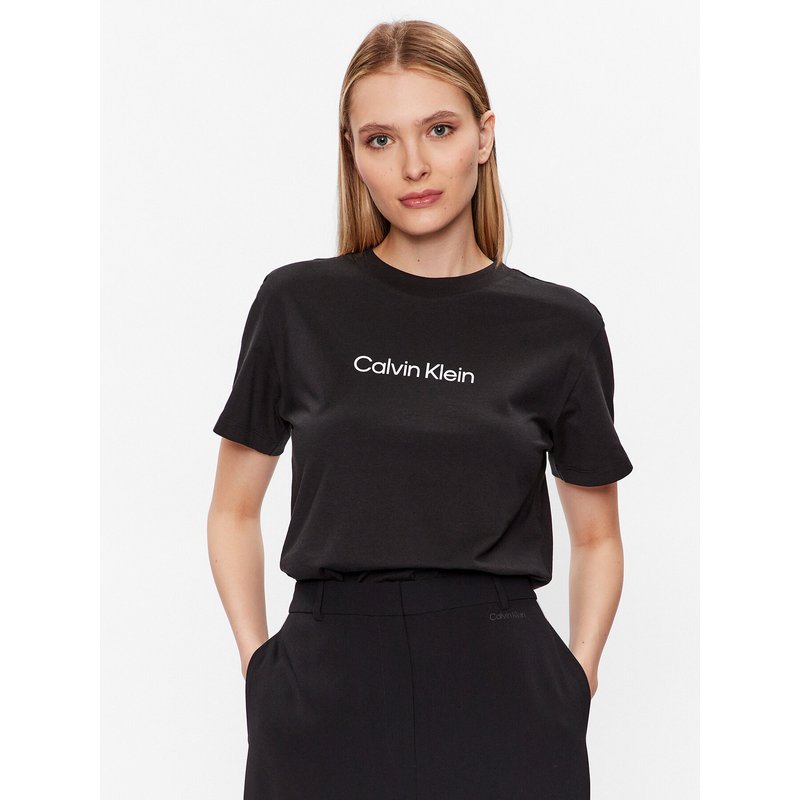 Calvin Klein T-Shirt Hero Logo K20K205448 Schwarz Regular Fit