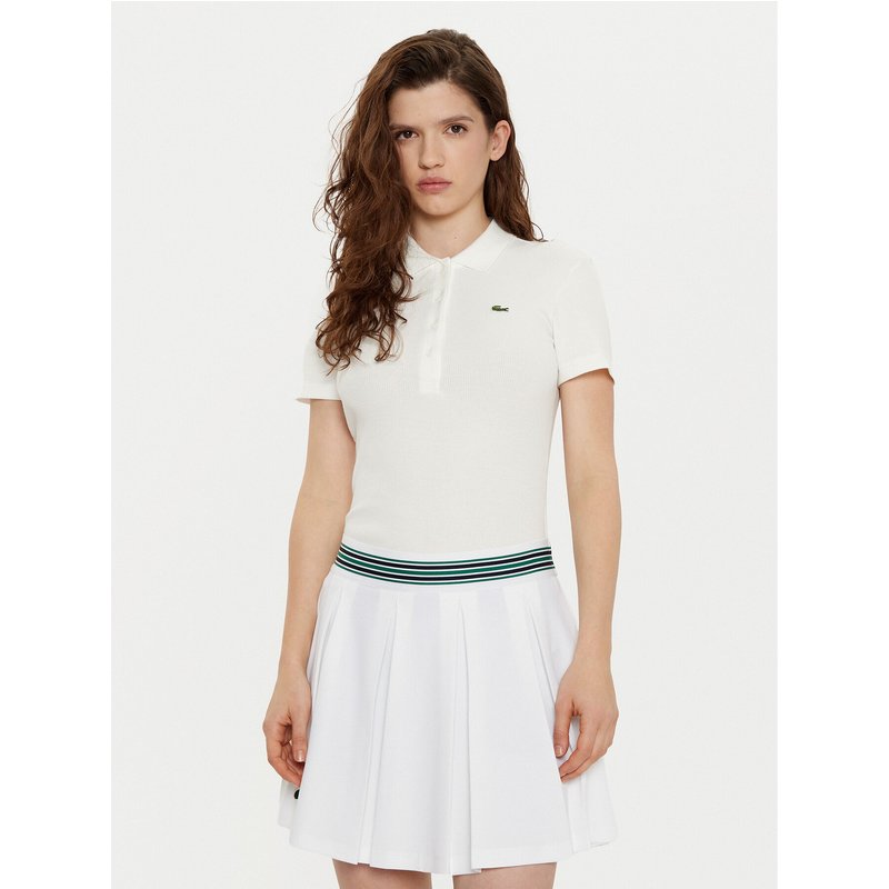 Lacoste Poloshirt DF5377 Écru Slim Fit