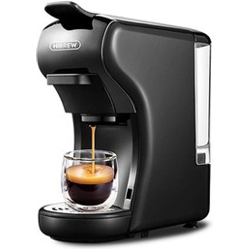 HiBREW H1A Machine à café expresso 4 en 1 compatible avec le café moulu Dolce Gusto Noir