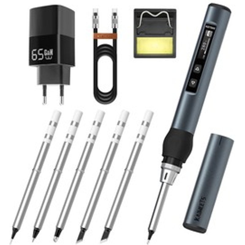 KAIWEETS KETS02 Station de Soudage Numérique Régulation de Température Précise 920V Mode Veille USBC Compact pour Réparation Électronique