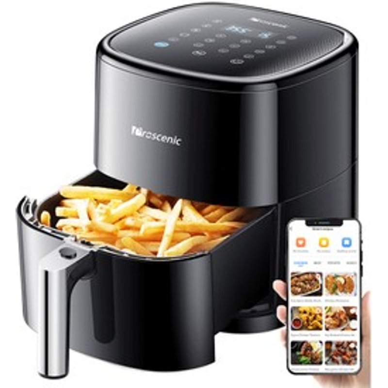 Proscenic T22 Friteuse à air électrique intelligente Sans huile Poêle antiadhésive Capacité 5 L 1500 W Noir