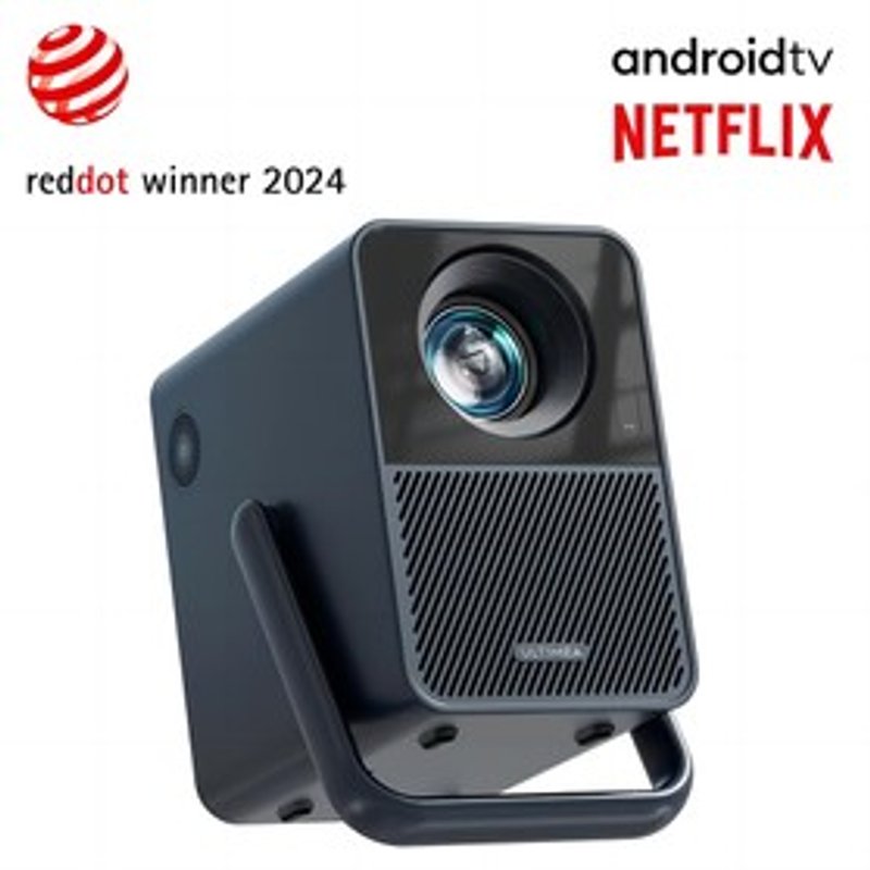 Ultimea Poseidon E40 Projecteur Netflix 1080P 1000 lumens ANSI Android TV 110 Décodage 4K 1080P natif Dolby Audio Correction trapézoïdale 6D Auto Focus 2 hautparleurs 10 W WiFi 6 Bluetooth 53