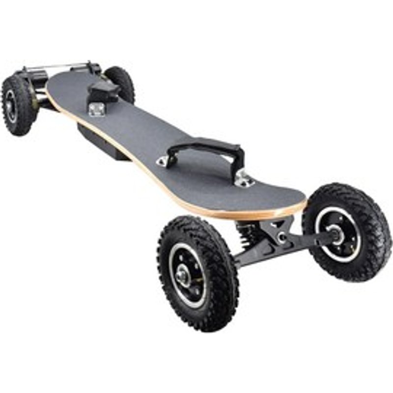 SYL08 V3 Version Skateboard électrique toutterrain avec télécommande Moteur 1450W jusquà 38kmh Batterie 10Ah Planche dérable Roue de 8 pouces Charge maximale 130kg Pied gauche Avant Position régulière Noir