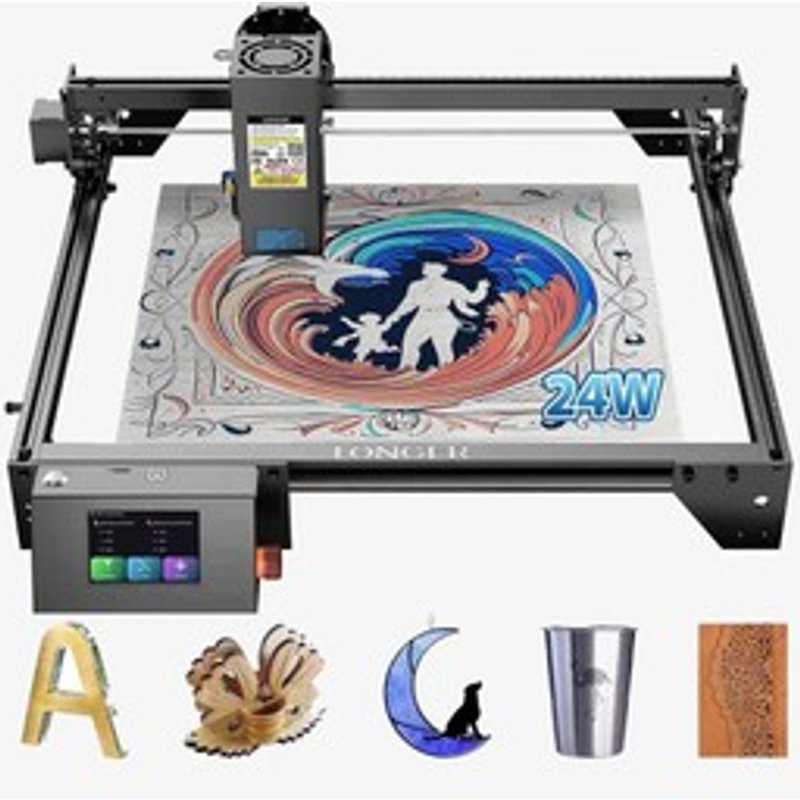 LONGER RAY5 Graveur laser 20 W mise au point fixe point laser 00801 mm écran tactile couleur chipset 32 bits prise en charge de la connexion APP zone de travail 375375 mm