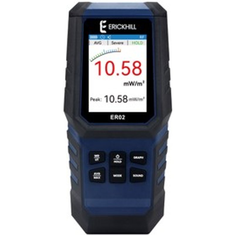 ERICKHILL ER02 Détecteur EMF 3en1 Mesureur de Champ Électromagnétique EFRFMF pour Inspections Domestiques ou Détection de Paranormal