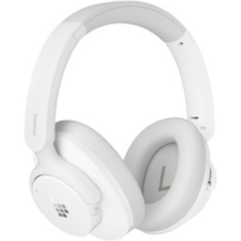 Tronsmart SOUNFII Q20S Casque hybride ANC suppression active du bruit hybride 60 heures de lecture audio haute résolution oreillettes pivotantes à 90° appairage de 2 appareils contrôle par application Tronsmart Blanc