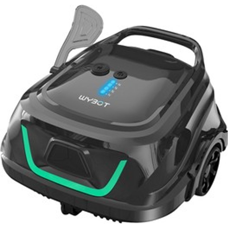 WYBOT A1 Aspirateur robot de piscine sans fil double filtre autonomie de 120 min charge rapide de 25 h pour piscines hors sol Ă fond plat noir