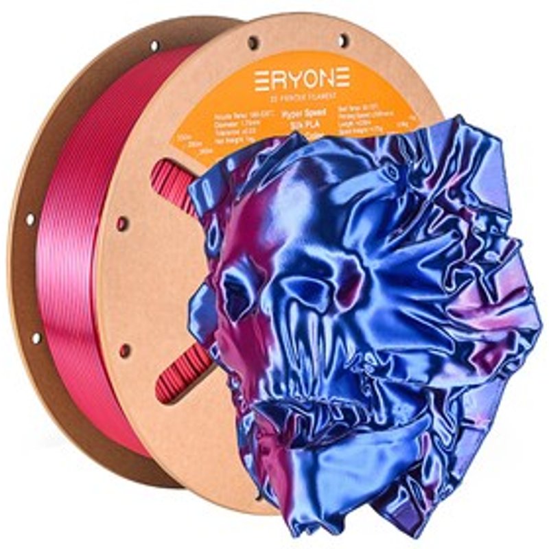 ERYONE Filament Highspeed PLA bicolore en soie Bleu et rouge