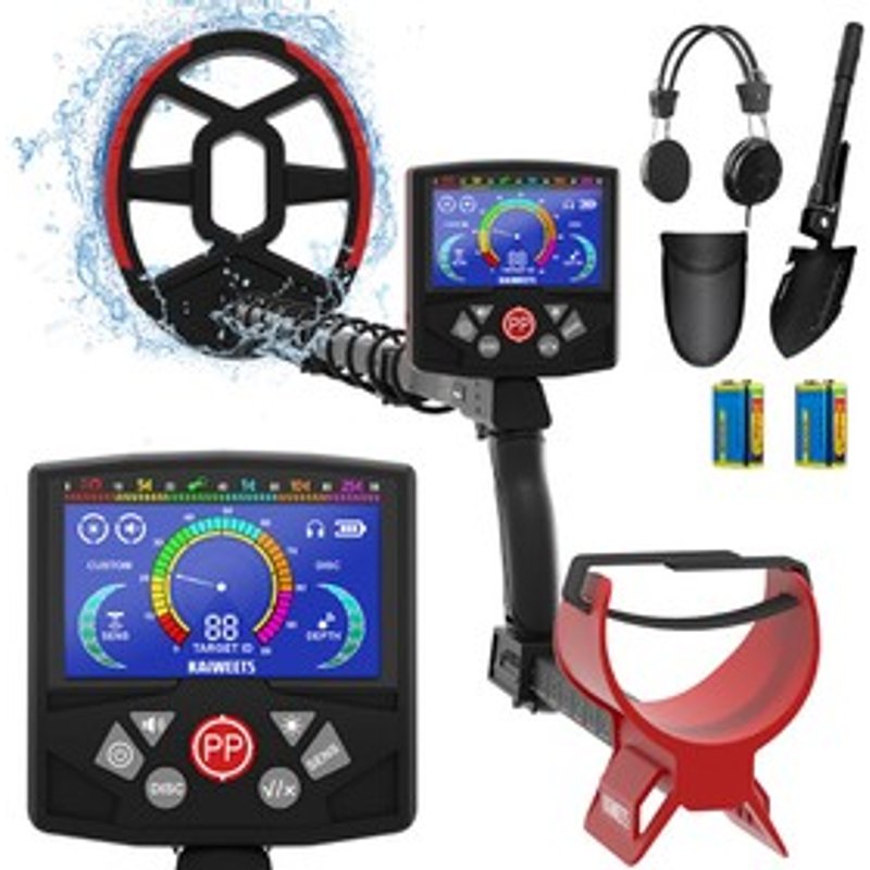 KAIWEETS EXPLORER X II Détecteur de Métaux 4 Modes Bobine IP68 Écran LCD Tige Réglable PlageArchéologieOutdoor