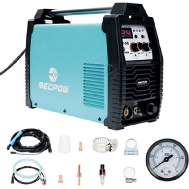 Mecpow CUT50 50 A découpeur plasma basse fréquence coupes nettes 10 mm coupe de sectionnement 15 mm onduleur IGBT double tension 110 V220 V démarrage par contact ventilateur intelligent