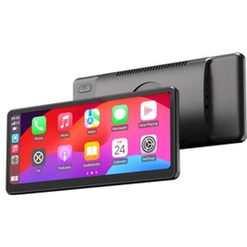 MINIX CP89HD Écran Portable Sans Fil CarPlayAndroid Auto Écran Tactile IPS 89 Pouces 1920720 60FPS Fixation Magnétique PlugandPlay Double Bluetooth35mm AUXÉmetteur FMHautparleur Intégré Commande par Boutons Lumière dAmbiance