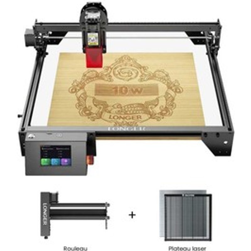 LONGER RAY5 10W Laser + Plateau laser + Rouleau Rotatif