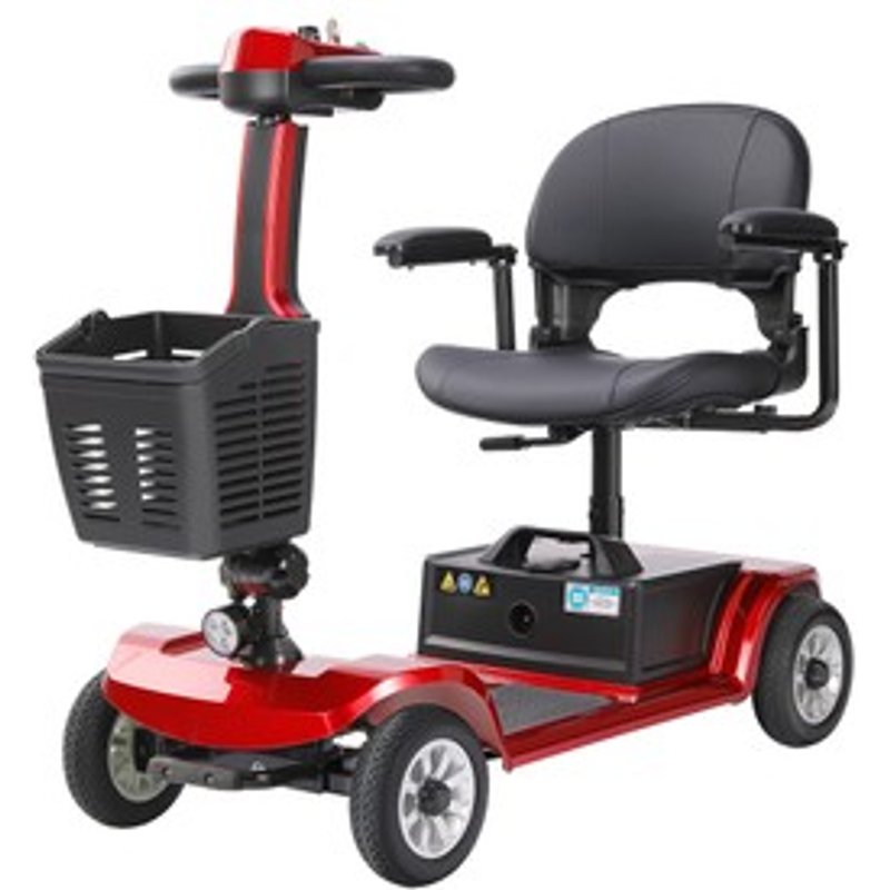 Unificare Unagi Trottinette à quatre roues moteur 250 W batterie 24 V 12 Ah pneus 8 pouces vitesse maximale 6 kmh autonomie 20 km frein magnétique charge maximale 190 kg Rouge