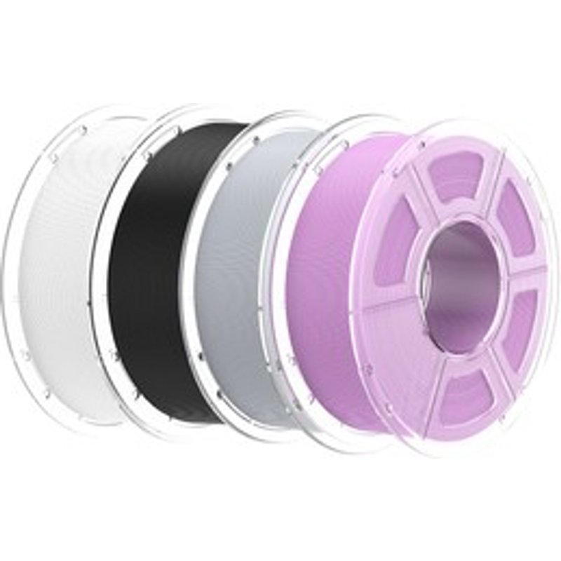 4kg Mecpow Filament PLA+ haute vitesse BlancLilasGrisNoir