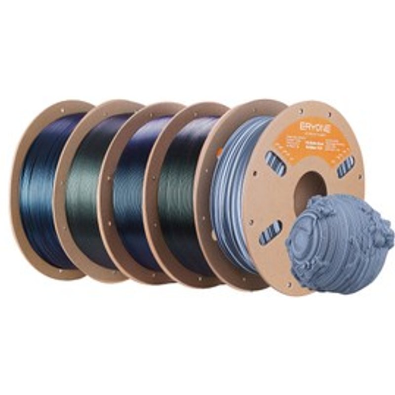5kg ERYONE Burnt Titanium Filament PLA bicolore Vert DoréBleu RoserougeVeines de SelBleu Doré VertNoir Vert Roserouge