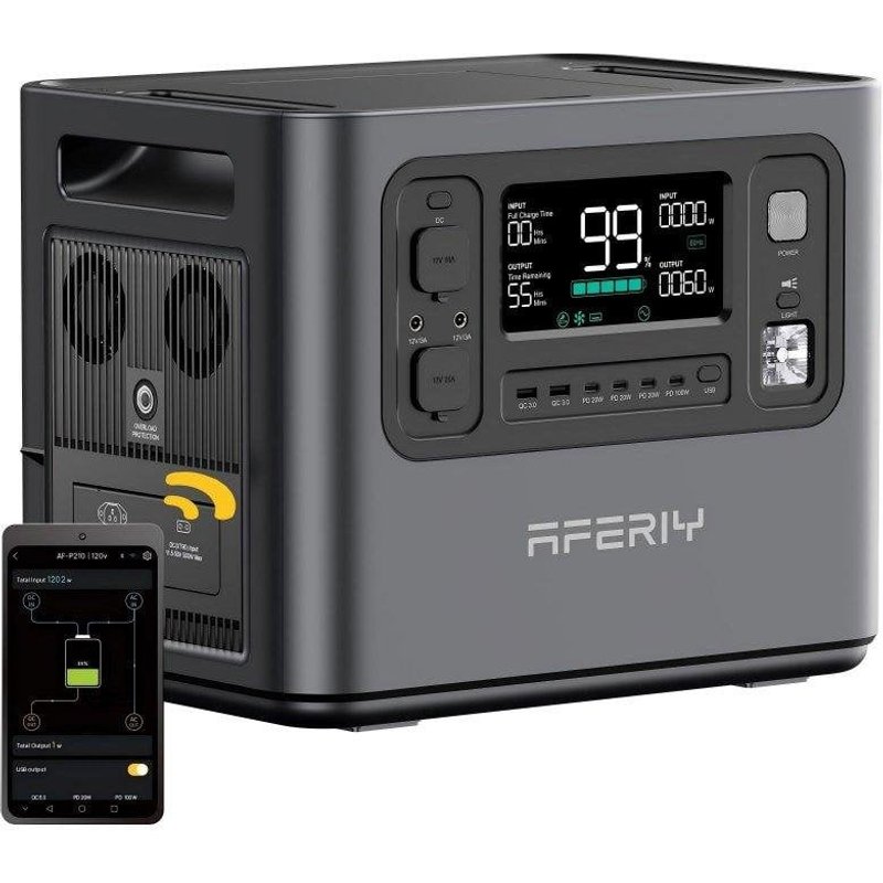 Aferiy P210 2048Wh — la batteria per chi non vuole restare senza corrente