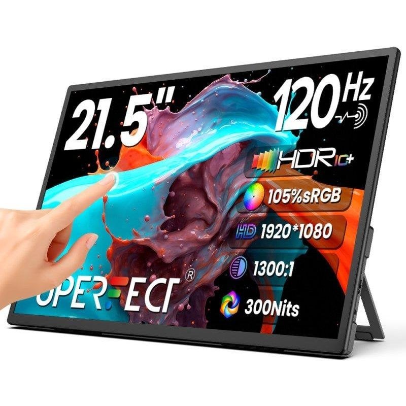 Uperfect 21,5″ FullHD touch — 120Hz e HDR anche da collegare al portatile via USB-C