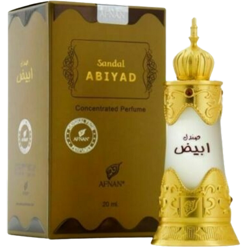 Afnan Olio Profumato Unisex Sandal Abiyad – 20 ml