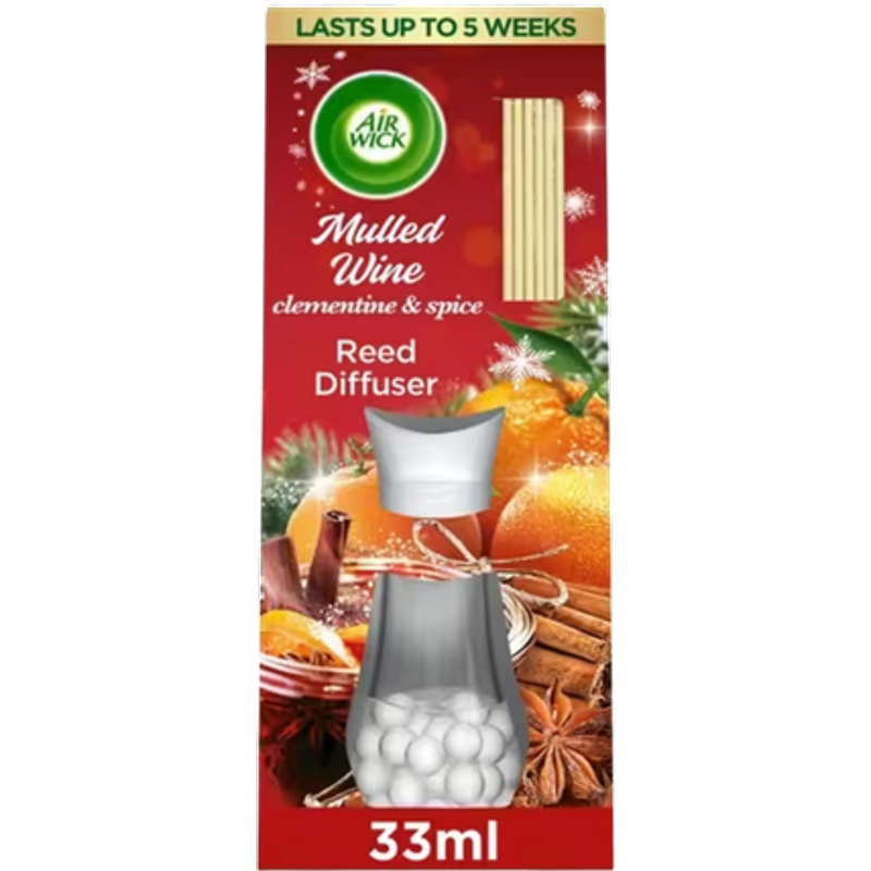 Diffusore a bastoncini Air Wick Mulled Wine Clementine & Spice 33 ml
