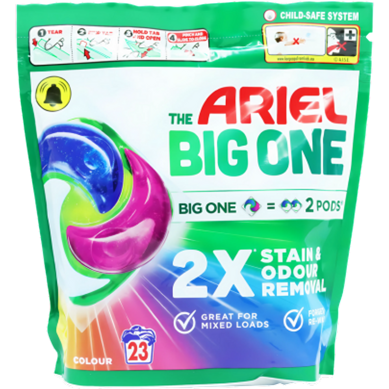 Ariel The Big One Capsule per il bucato colorato – 23 pezzi