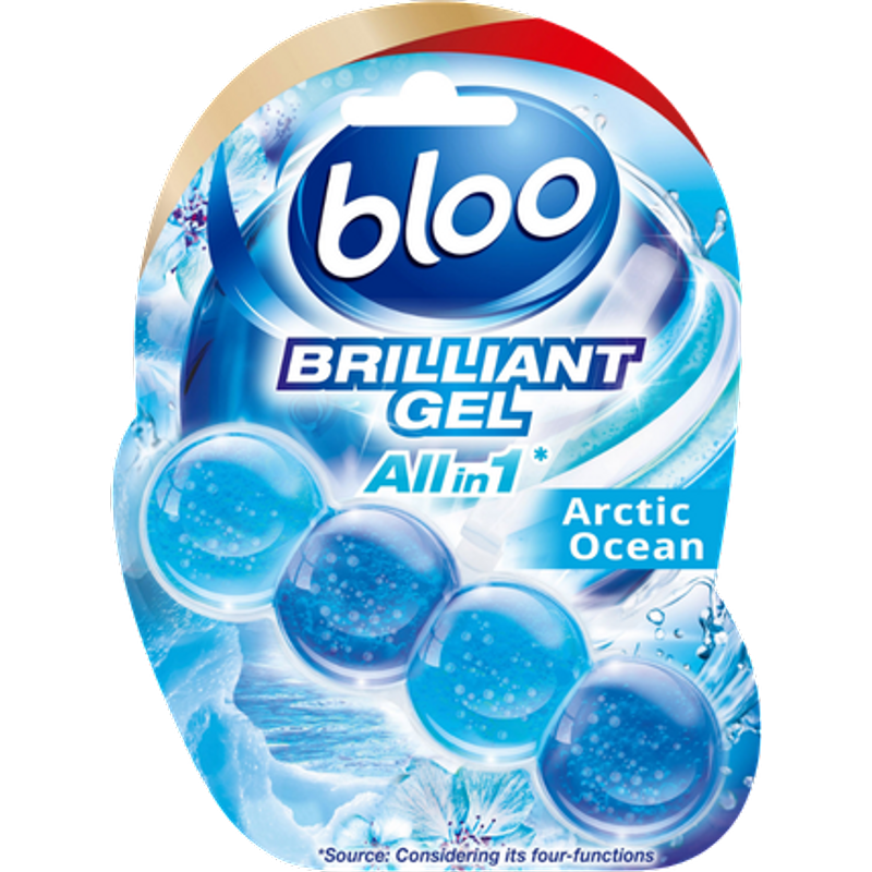 Blooo Brilliant Gel All In 1 Arctic Ocean pastiglia per il bordo del WC - 42 g
