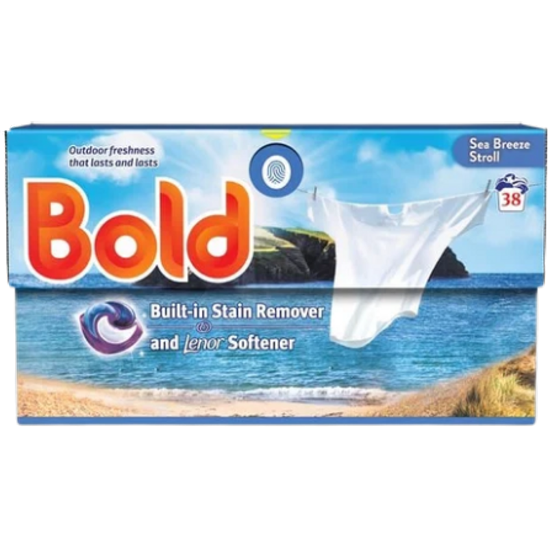 Bold Sea Breeze Stroll Laundry Detergent Pods - 38 pcs