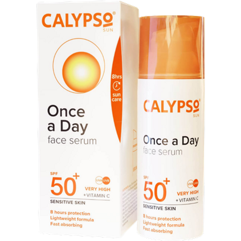 Calypso SPF 50+ Sensitive Skin Siero solare monodose per viso e collo - 50 ml