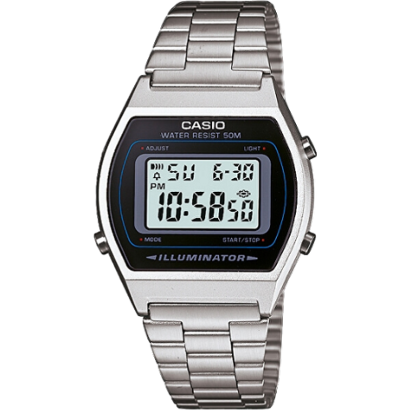 Casio Vintage Edgy B640WD-1AVEF Orologio Digitale Retro Unisex - Argento