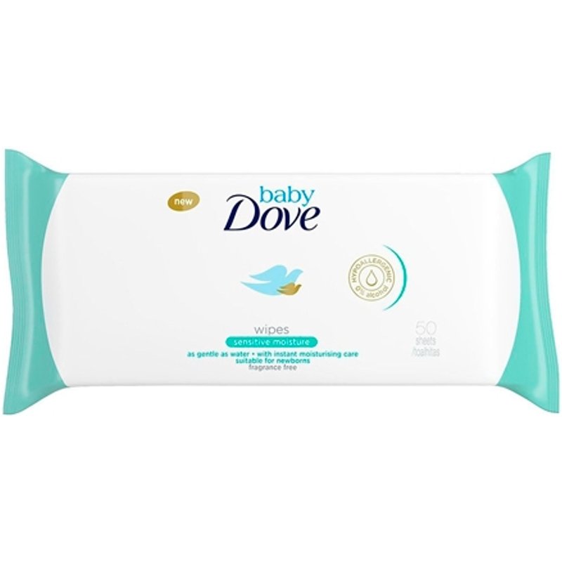 Salviettine umidificate Dove Baby Sensitive - 50 pezzi