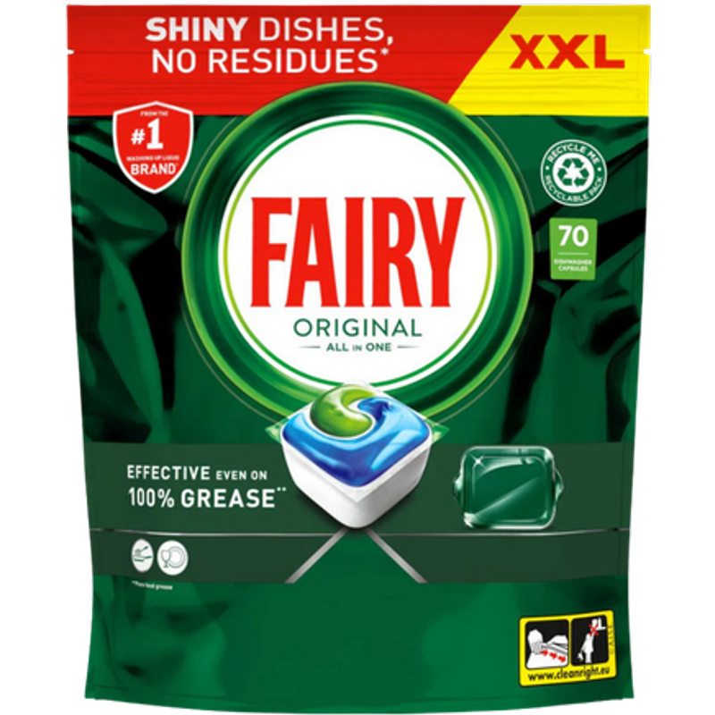 Fairy Original Pastiglie per lavastoviglie All-in-One – 70 pezzi