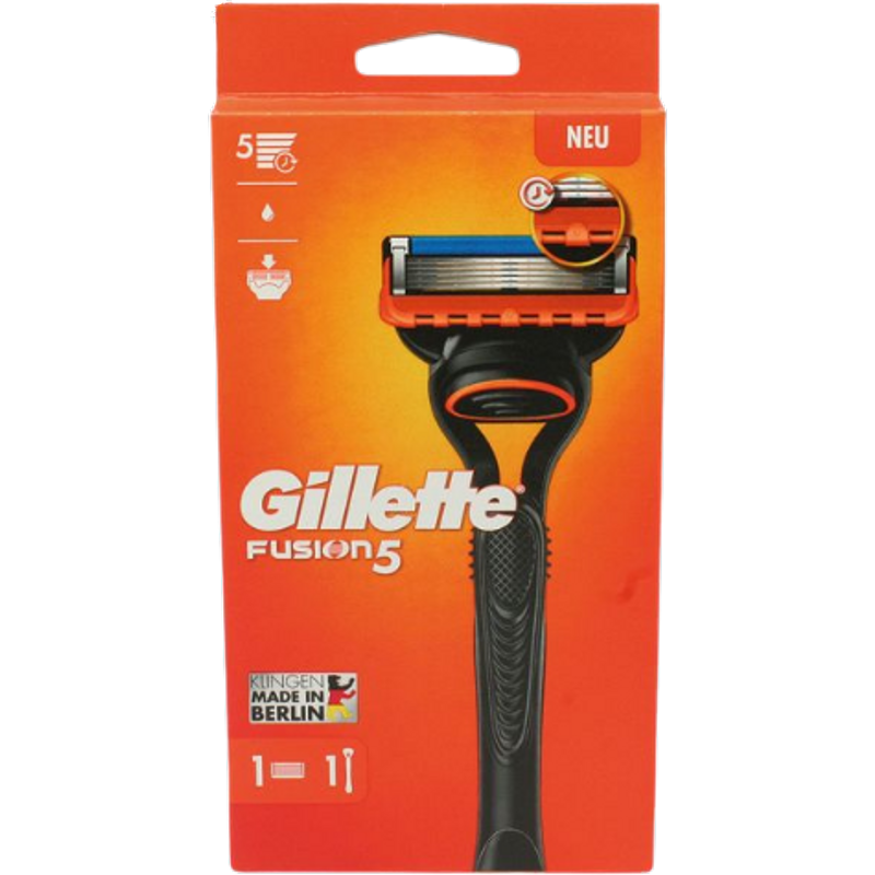 Gillette Fusion5 Rasoio Manuale da Uomo - 1 Manico & 1 Lama di Ricambio