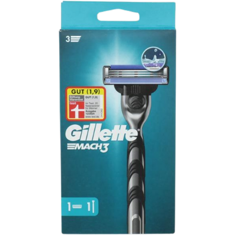 Gillette Mach3 Set Starter con Rasoio Manuale da Uomo
